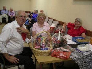 Eddie, Bev and Rosalie guarding the chocolates