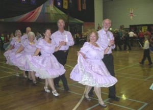 Parading onto the floor
