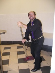 Someones pleased to mop up the dead spiders!