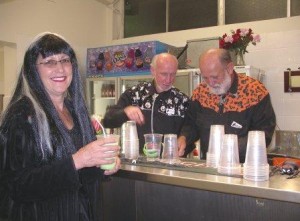 Lily Munster gets served a spider!
