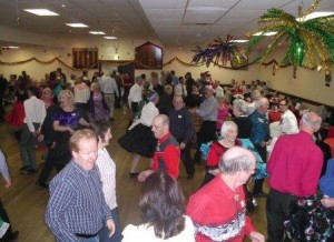 Dancing to celebrate Xmas