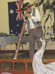 Graham playing the didge